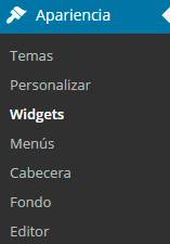 Wordpress widgets