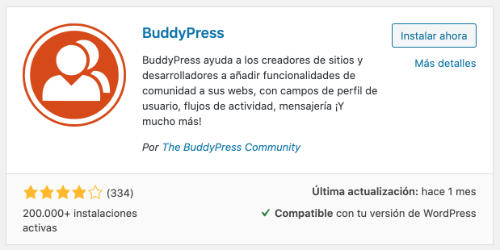 Plugin BuddyPress