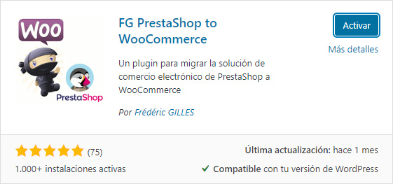 Comenzar la migración de Prestashop a WooCommerce