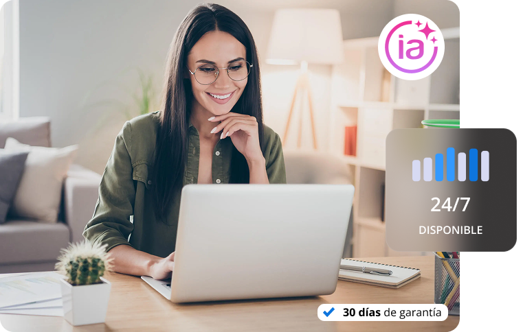 Cliente satisfecha usando el Asistente de Chat IA de Arsys