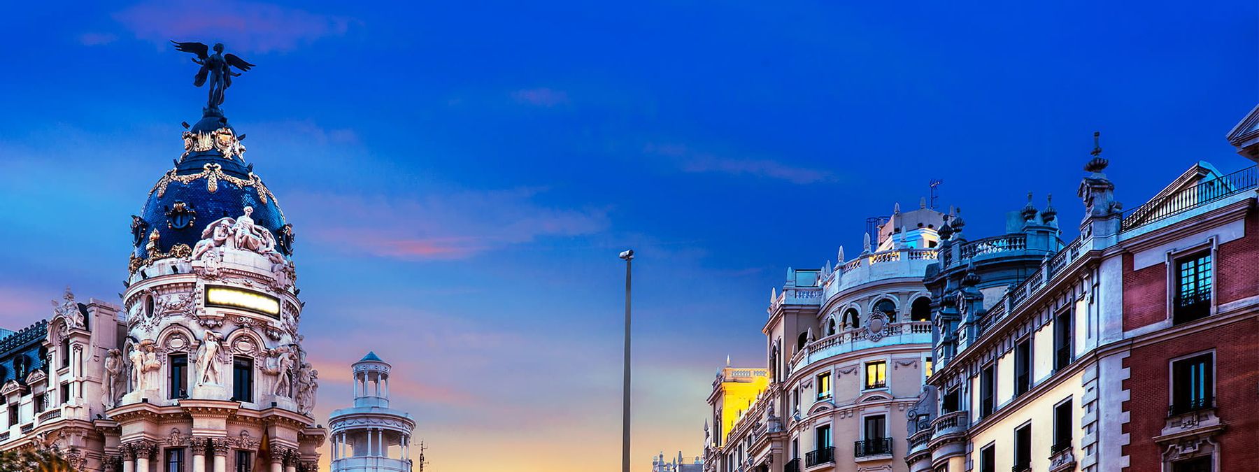 Panorámica de Madrid, representando la identidad local con dominios .madrid