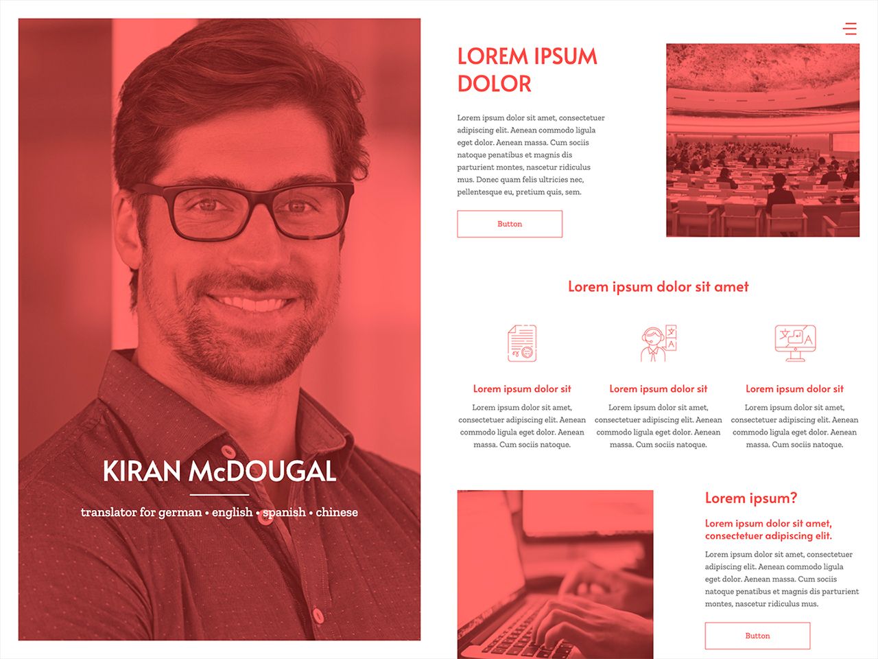 Ejemplo de plantilla de Webmaker