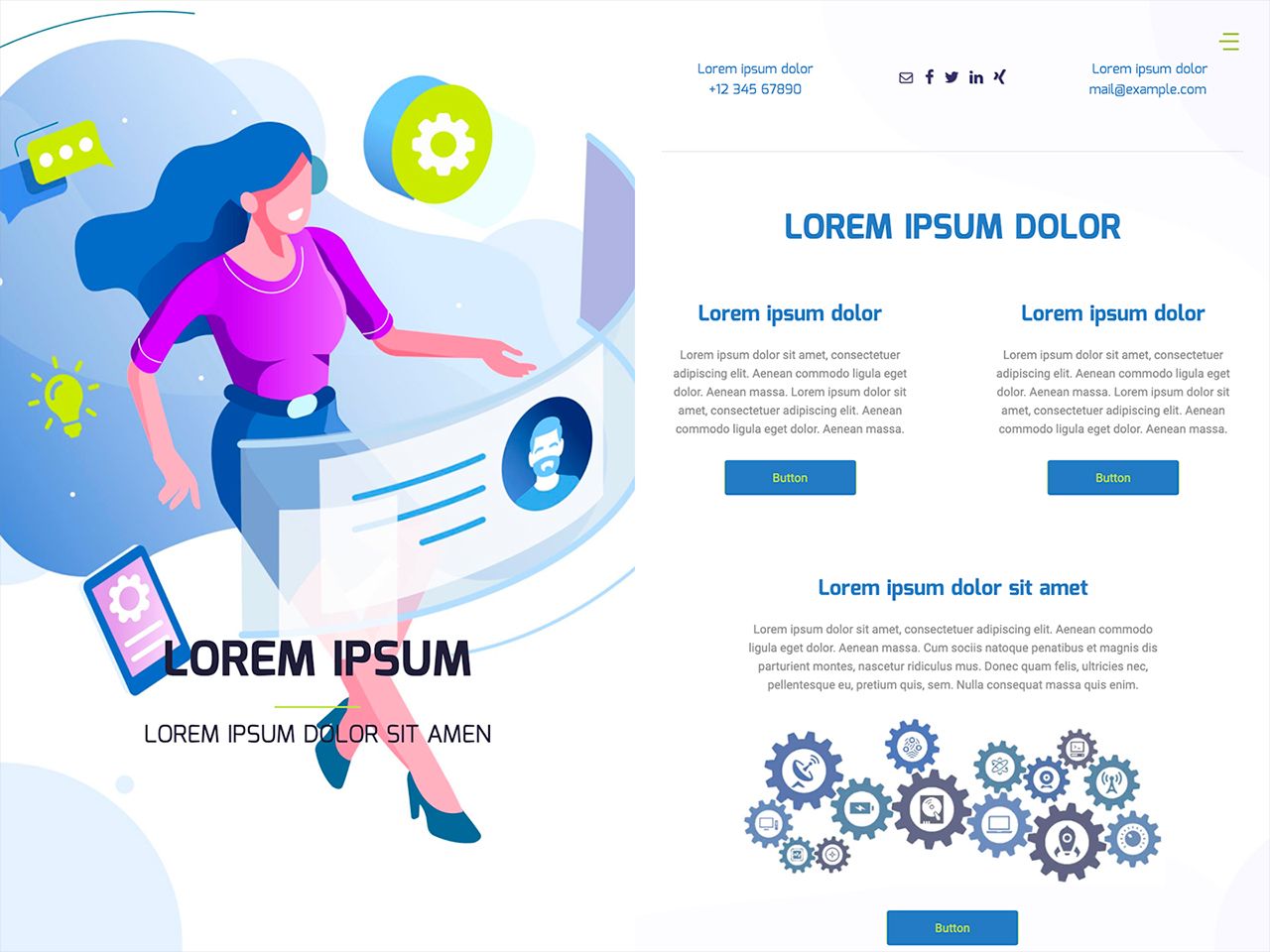 Ejemplo de plantilla de Webmaker