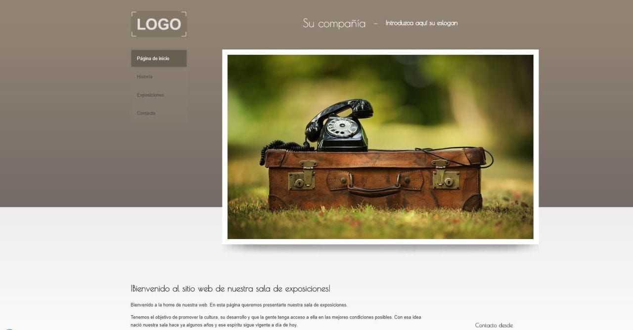 Ejemplo de plantilla de Webmaker