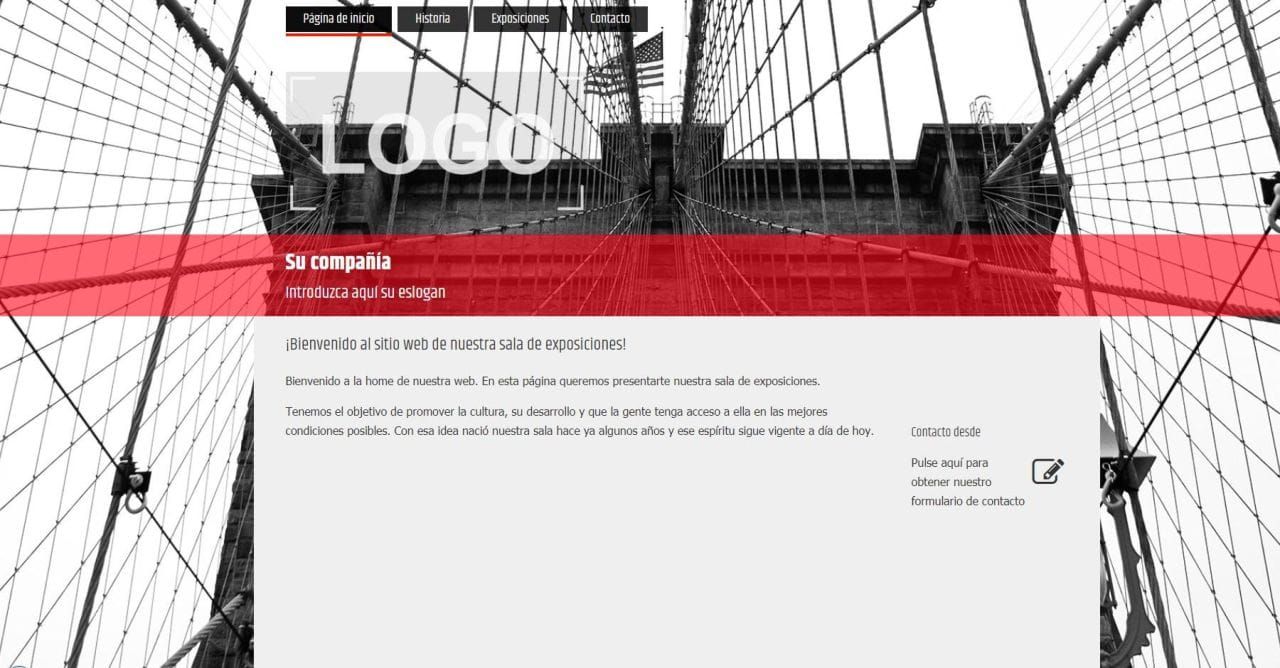 Ejemplo de plantilla de Webmaker