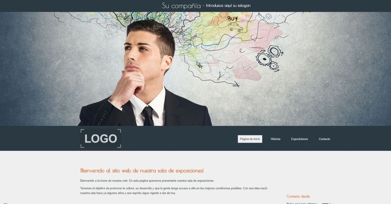 Ejemplo de plantilla de Webmaker