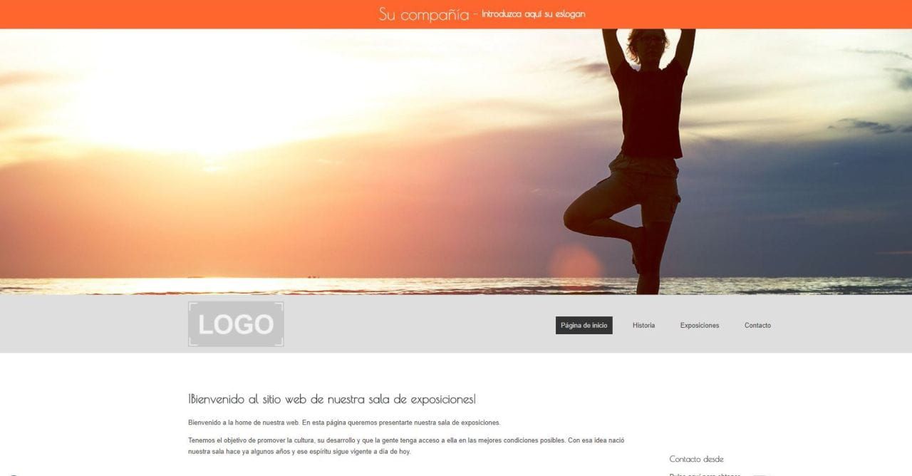 Ejemplo de plantilla de Webmaker