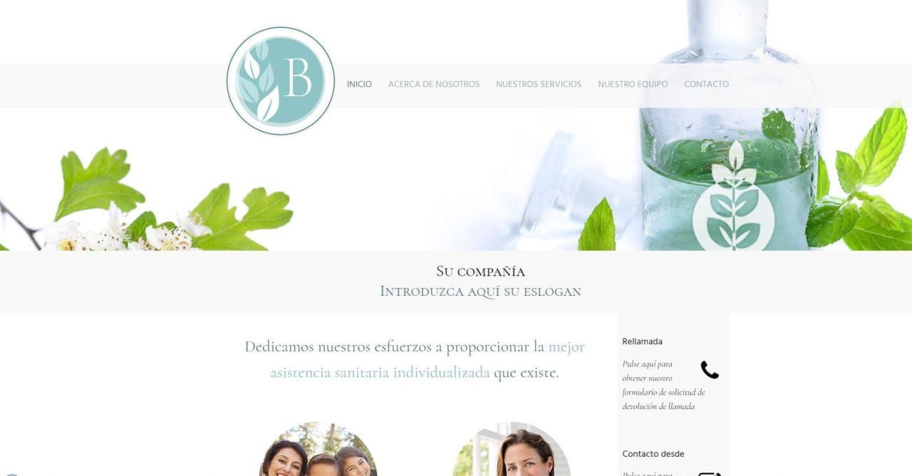 Ejemplo de plantilla de Webmaker