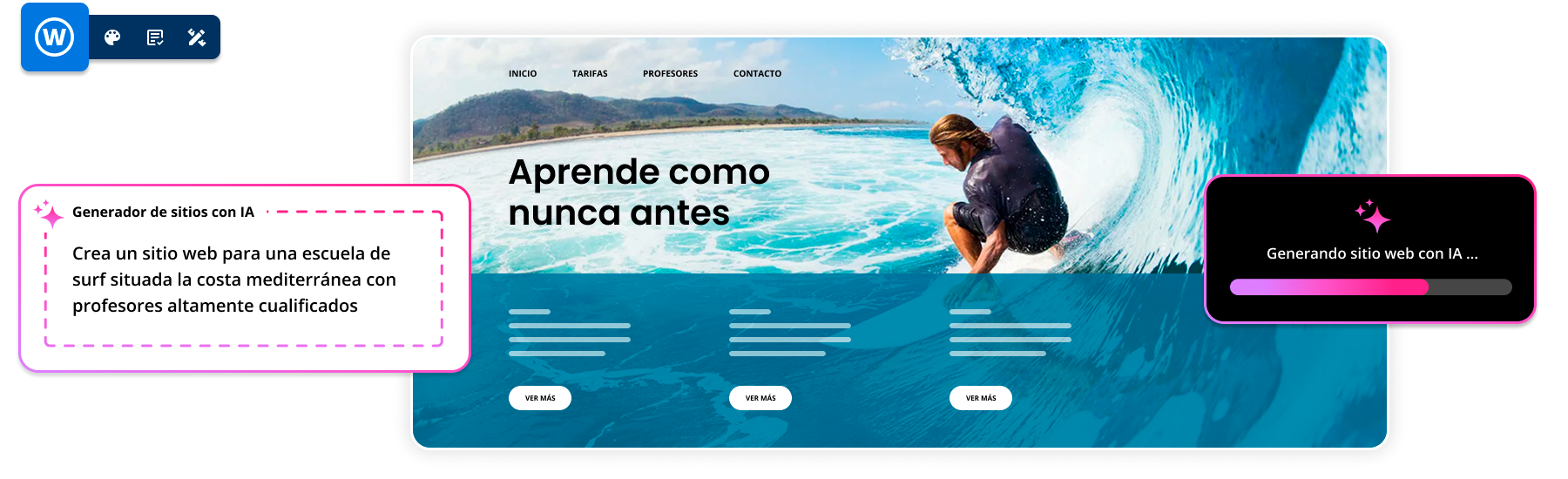 Crea una web profesional