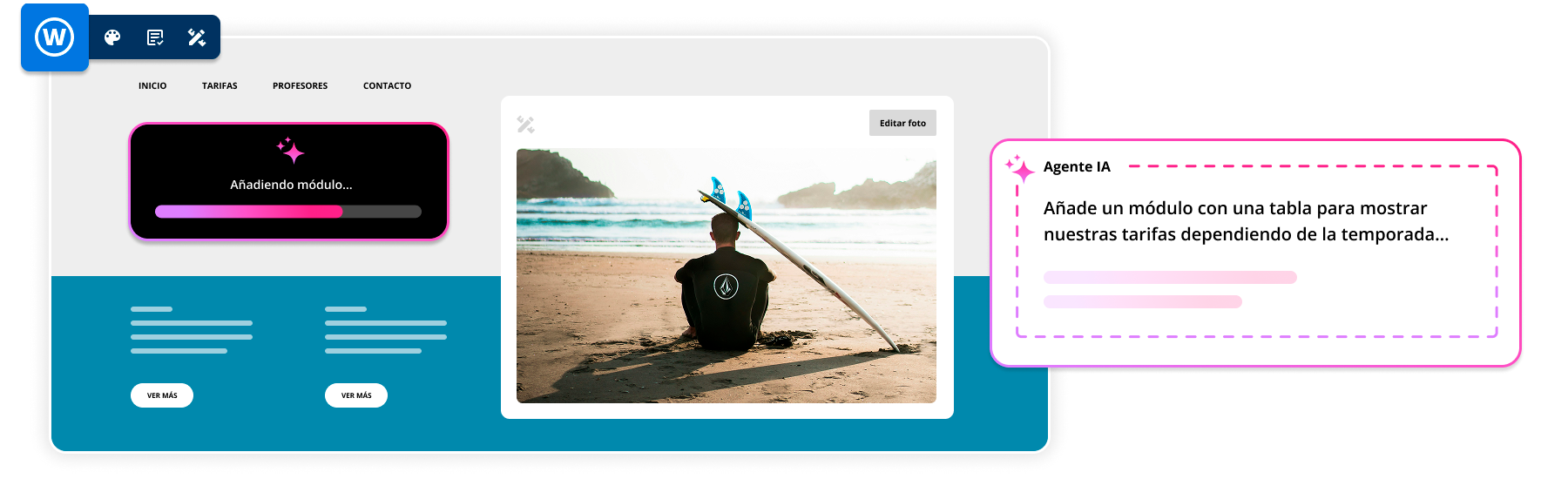 Crea una web profesional