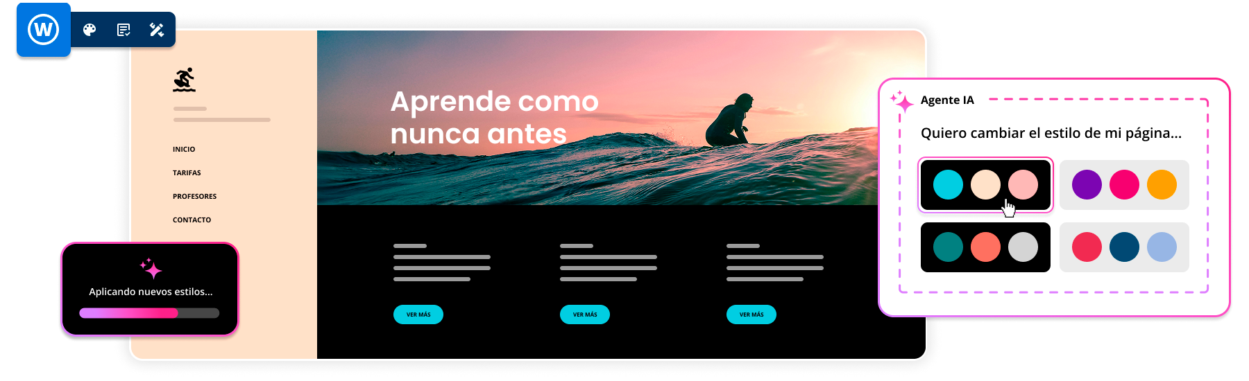 Crea una web profesional