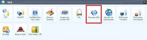 Entradas DNS
