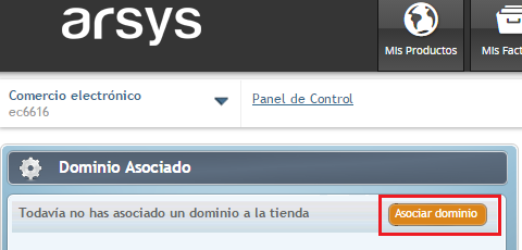 Asociar dominio a tienda online