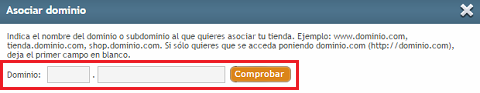 Comprobar dominio para tienda online