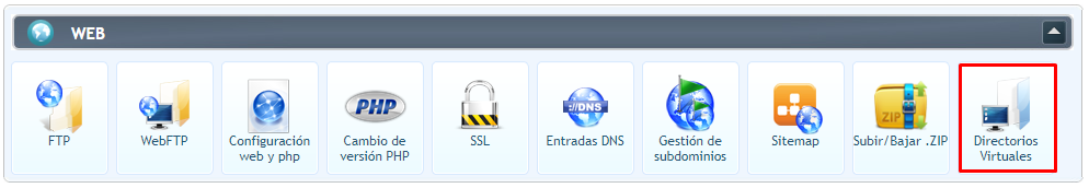 Acceder a Directorios Virtuales