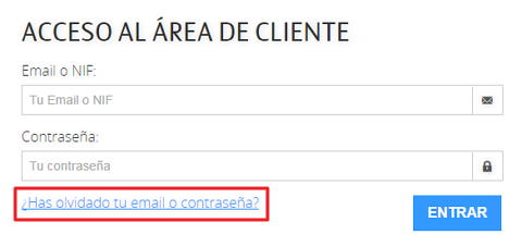 has olvidado tu contraseña