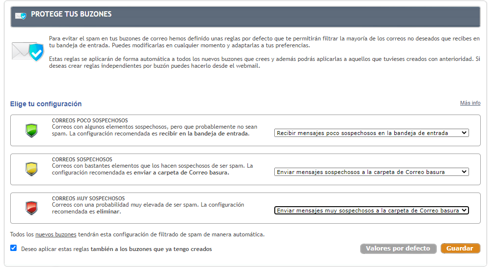 Configurar Filtro Antivirus AntiSpam