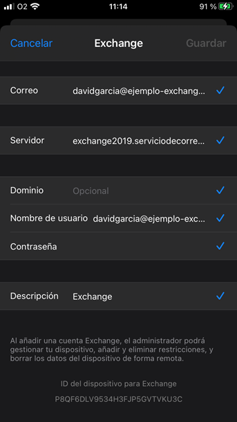 configurar tu buzón de forma manual