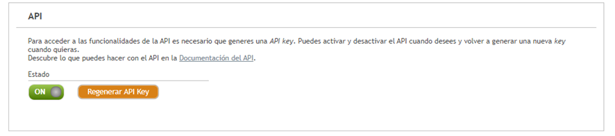 Activar API